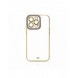 Modefodral Fodral för Samsung Galaxy A12 5G Gold Frame Gel Cover Lila