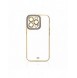 Modefodral Fodral för Samsung Galaxy A13 5G Gold Frame Gel Cover Lila
