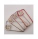 Modefodral till iPhone 12 Pro Max Gold Frame Gel Cover Vit