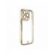Modefodral Fodral till Samsung Galaxy A13 5G Gold Frame Gel Cover Vit
