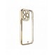 Fashion Case Cover för Xiaomi Redmi Note 11 Pro Gold Frame Gel Cover White