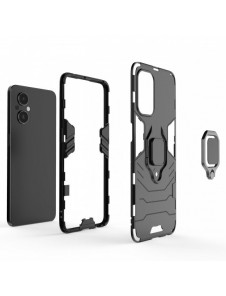 Ring Armour tuff hybridfodral + magnetisk hållare för OnePlus Nord N20 5G svart