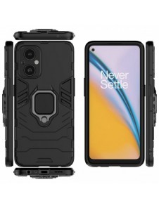Ring Armour tuff hybridfodral + magnetisk hållare för OnePlus Nord N20 5G svart