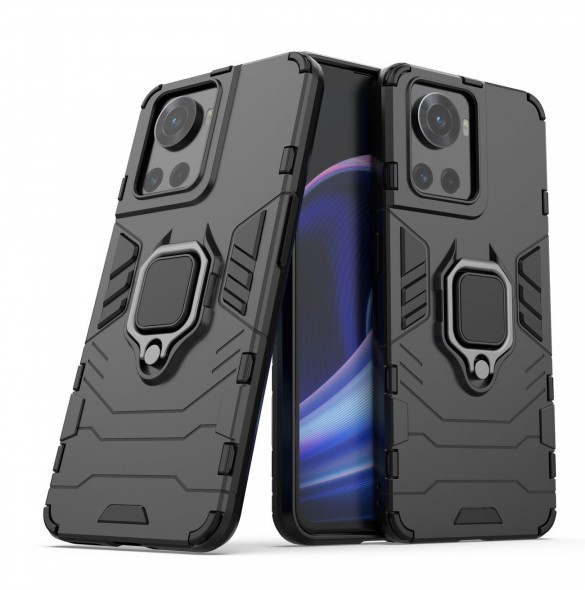 Ring Armor pansarhybridfodral + magnetisk hållare för OnePlus Ace svart