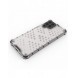 Honeycomb fodral pansrat skal med en gelram för Samsung Galaxy M53 5G transparent
