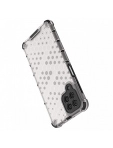 Honeycomb fodral pansrat skal med en gelram för Samsung Galaxy M53 5G transparent