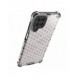 Honeycomb fodral pansrat skal med en gelram för Samsung Galaxy M53 5G transparent