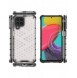 Honeycomb fodral pansrat skal med en gelram för Samsung Galaxy M53 5G transparent