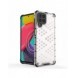 Honeycomb-fodral bepansrat skal med en gelram för Samsung Galaxy M53 5G svart