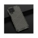 Honeycomb-fodral bepansrat skal med en gelram för Samsung Galaxy M53 5G svart