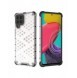 Honeycomb-fodral bepansrat skal med en gelram för Samsung Galaxy M53 5G svart