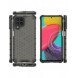 Honeycomb-fodral bepansrat skal med en gelram för Samsung Galaxy M53 5G svart