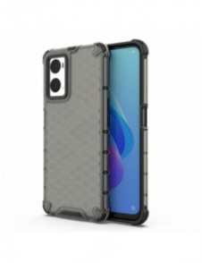 Honeycomb fodral pansarfodral med gelram Oppo A76 / Oppo A36 / Realme 9i svart