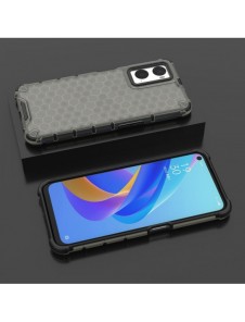 Honeycomb fodral pansarfodral med gelram Oppo A76 / Oppo A36 / Realme 9i svart