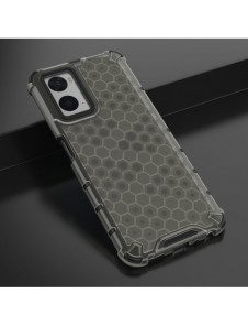 Honeycomb fodral pansarfodral med gelram Oppo A76 / Oppo A36 / Realme 9i svart
