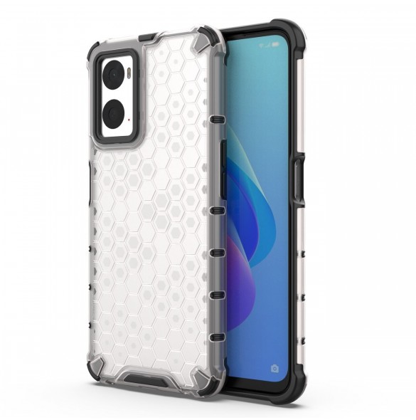 Honeycomb fodral pansarfodral med gelram Oppo A76 / Oppo A36 / Realme 9i transparent