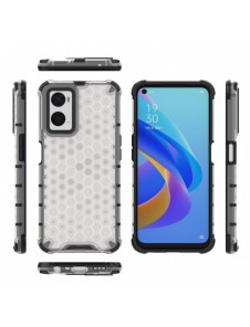 Honeycomb fodral pansarfodral med gelram Oppo A76 / Oppo A36 / Realme 9i transparent