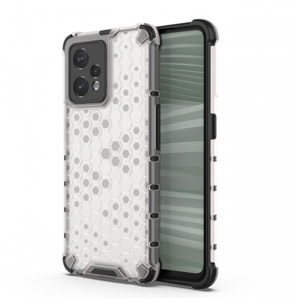 Honeycomb fodral pansarfodral med gelram Realme 9 Pro + (9 Pro Plus) transparent