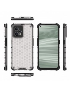Honeycomb fodral pansarfodral med gelram Realme 9 Pro + (9 Pro Plus) transparent
