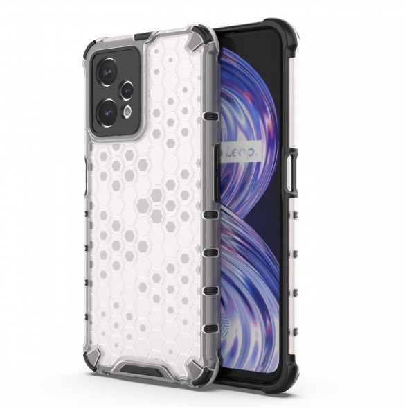 Honeycomb fodral pansarfodral med Realme 9 Pro gelram transparent