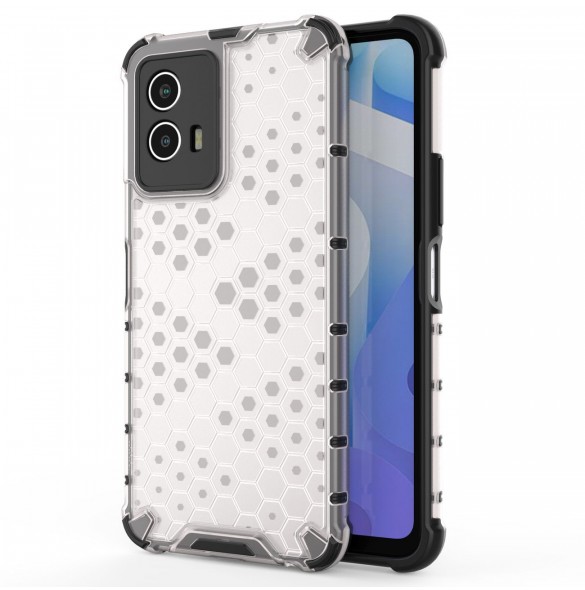 Honeycomb fodral pansarskydd med gelram Vivo Y55 / Y75 / Y33s / iQOO Z6 / iQOO U5 transparent