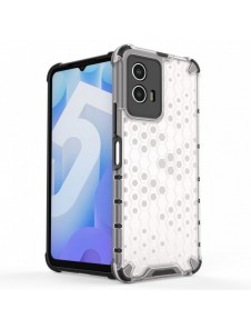 Honeycomb fodral pansarskydd med gelram Vivo Y55 / Y75 / Y33s / iQOO Z6 / iQOO U5 transparent