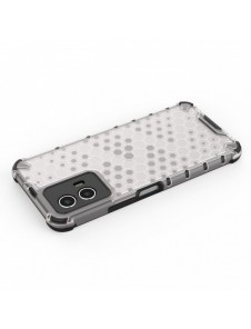 Honeycomb fodral pansarskydd med gelram Vivo Y55 / Y75 / Y33s / iQOO Z6 / iQOO U5 transparent