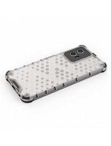 Honeycomb fodral pansarskydd med gelram Vivo Y55 / Y75 / Y33s / iQOO Z6 / iQOO U5 transparent
