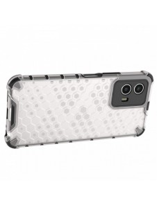 Honeycomb fodral pansarskydd med gelram Vivo Y55 / Y75 / Y33s / iQOO Z6 / iQOO U5 transparent