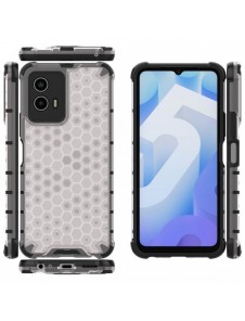 Honeycomb fodral pansarskydd med gelram Vivo Y55 / Y75 / Y33s / iQOO Z6 / iQOO U5 transparent