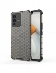 Honeycomb fodral pansarfodral med en gelram Vivo V23 5G svart
