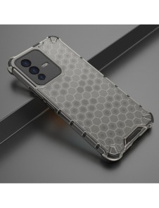 Honeycomb fodral pansarfodral med en gelram Vivo V23 5G svart