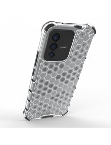 Honeycomb fodral pansarfodral med en gelram Vivo V23 5G svart