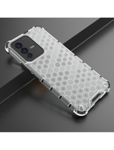 Honeycomb fodral pansarfodral med en gelram för Vivo V23 5G transparent