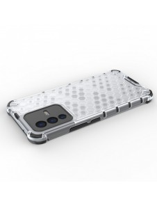 Honeycomb fodral pansarfodral med en gelram för Vivo V23 5G transparent