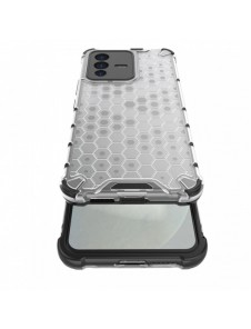 Honeycomb fodral pansarfodral med en gelram för Vivo V23 5G transparent