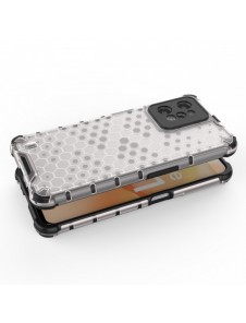 Honeycomb fodral pansarfodral med en gelram Realme C31 transparent