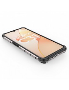 Honeycomb fodral pansarfodral med en gelram Realme C31 transparent