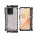 Honeycomb fodral pansarfodral med en gelram Realme C31 transparent