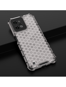 Honeycomb fodral pansarfodral med en gelram Realme C31 transparent