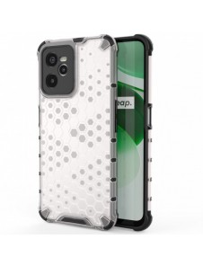 Honeycomb fodral pansarfodral med en gelram Realme C35 transparent