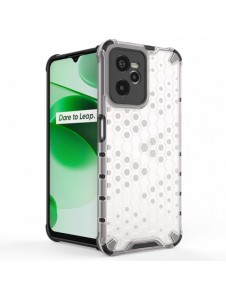 Honeycomb fodral pansarfodral med en gelram Realme C35 transparent
