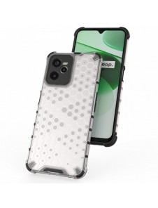Honeycomb fodral pansarfodral med en gelram Realme C35 transparent