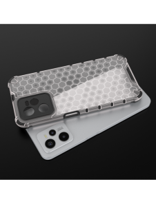 Honeycomb fodral pansarfodral med en gelram Realme C35 transparent