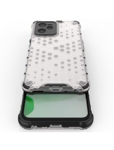 Honeycomb fodral pansarfodral med en gelram Realme C35 transparent