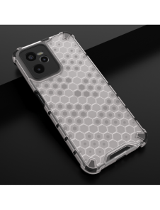 Honeycomb fodral pansarfodral med en gelram Realme C35 transparent