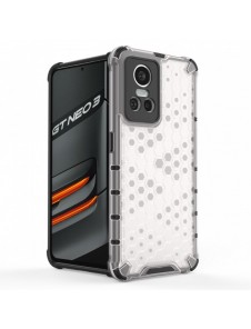 Honeycomb fodral pansarfodral med en gelram Realme GT Neo 3 svart