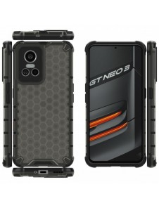 Honeycomb fodral pansarfodral med en gelram Realme GT Neo 3 svart