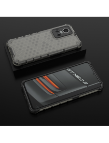 Honeycomb fodral pansarfodral med en gelram Realme GT Neo 3 svart