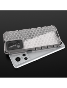 Honeycomb fodral pansarfodral med en gelram Realme GT Neo 3 transparent